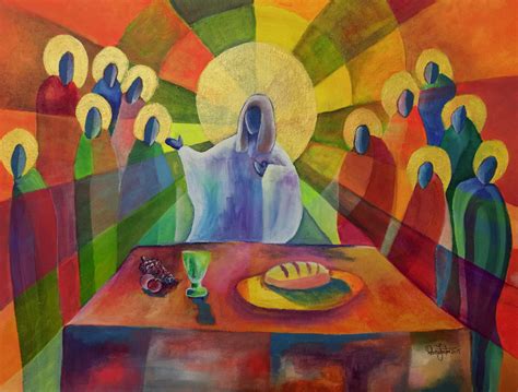 Modern Last Supper Painting at PaintingValley.com | Explore collection ...