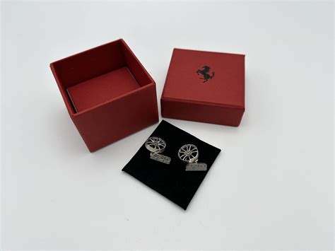 Ferrari F430 430 Scuderia Wheels, Rims Cufflinks – Solid Silver 925 – Accessory - Baroli Automobilia