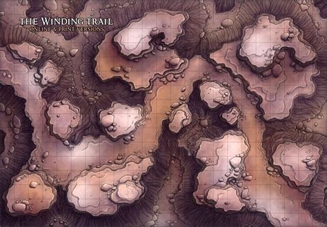 [OC] The Winding Trail, Map : r/DnD