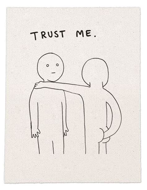 Trust Me | Funny easy drawings, Card art, Art