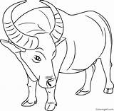 Water Buffalo Coloring Pages 15 Free Printables  ColoringAll sketch template