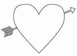Heart With Wings And Arrow Coloring Pages sketch template