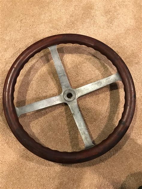 Vintage wooden steering wheel - Memorabilia, Toys, Art, Signs, Clothing ...