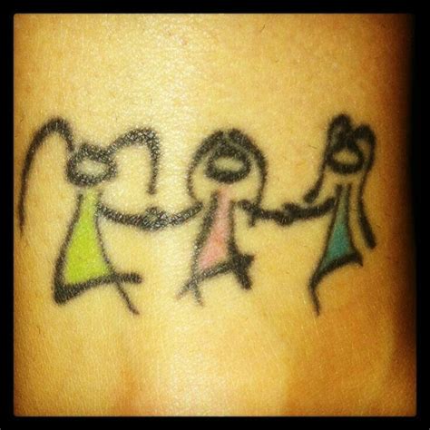 Best Stick Figure tattoos | Friend tattoos, Sister tattoos, Creative tattoos