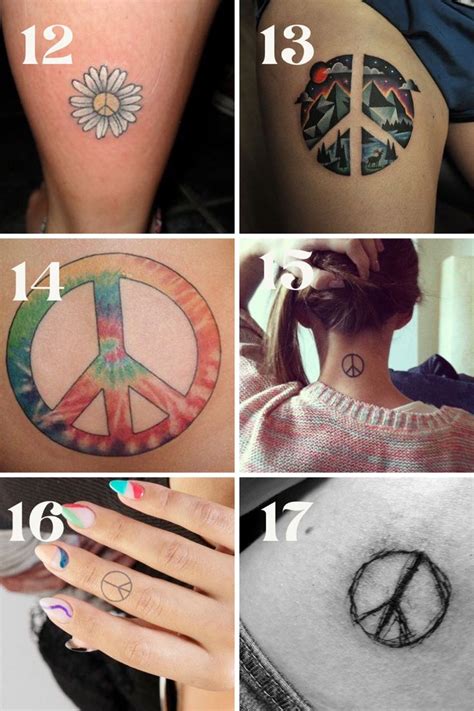 Modern Peace Tattoo Designs & Ideas - TattooGlee | Peace sign tattoos, Peace tattoos, Tattoo ...