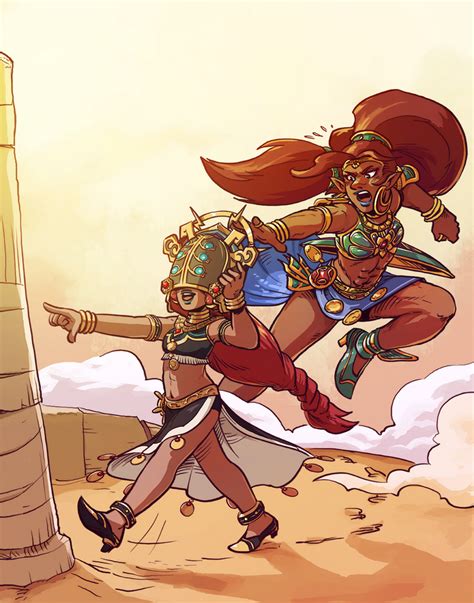 Riju and Urbosa by Pehesse on DeviantArt