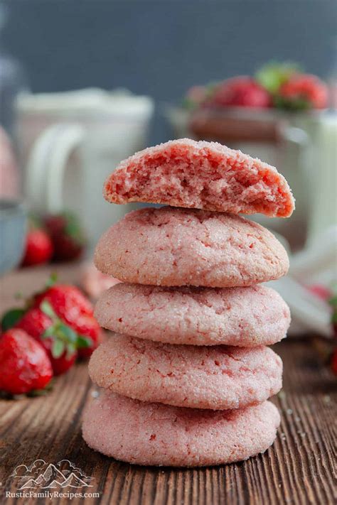 Strawberry Cookies - Rustic Family Recipes