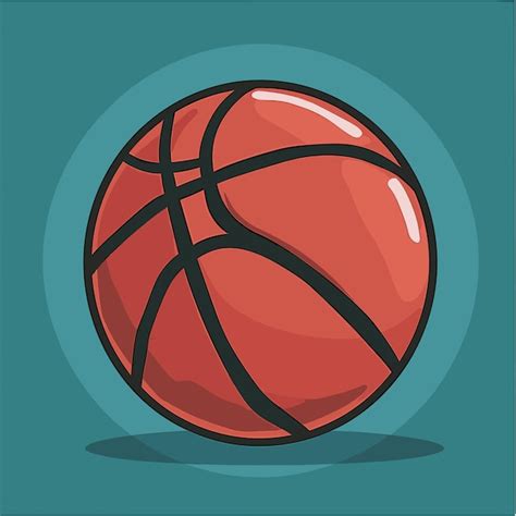 Premium Vector | Basketball ball clip art vector illustration