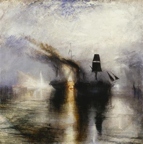 Snowstorm Peace Burial at Sea 1842 Romantic Turner Painting in Oil for Sale