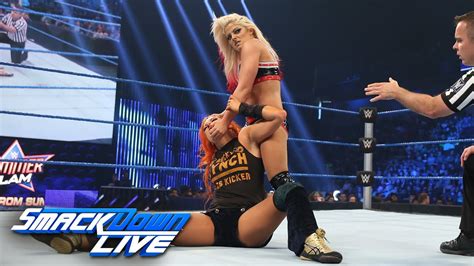 Becky Lynch vs. Alexa Bliss: SmackDown Live, Aug. 9, 2016 - YouTube