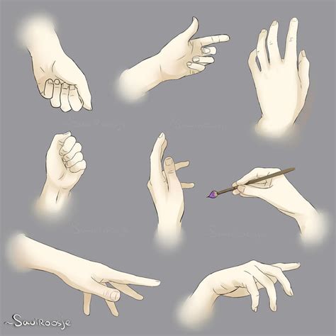 Hands Poses Reference sheet by Saviroosje on DeviantArt