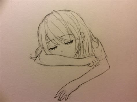Cartoon Flat Style Drawing Cute Little Girl Sleeping - vrogue.co