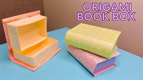 How To Make An Origami Book Box - YouTube