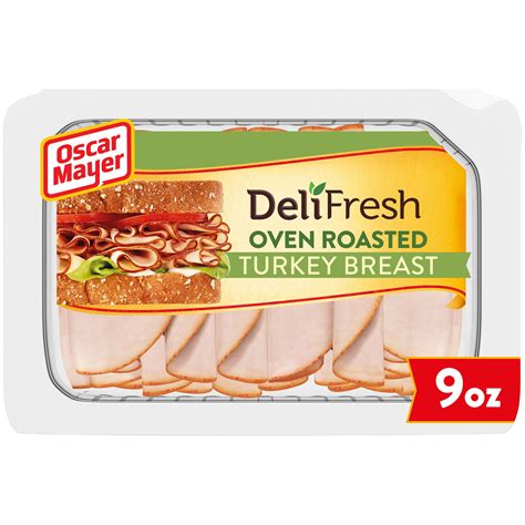 Oscar Mayer Deli Fresh Oven Roasted Sliced Turkey Breast Lunch Meat, 9 oz Package - Walmart.com ...