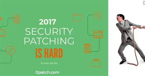 0patch Blog: Security Patching is Hard - Survey Results 2017