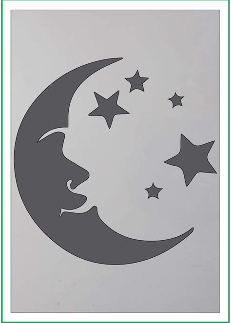 Printable Moon And Stars Stencils - Printable Word Searches