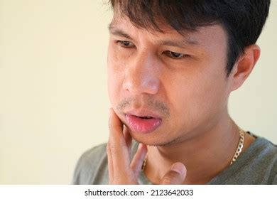 Teetch Problem Asian Male Painful Cheek Stock Photo 2123642033 ...