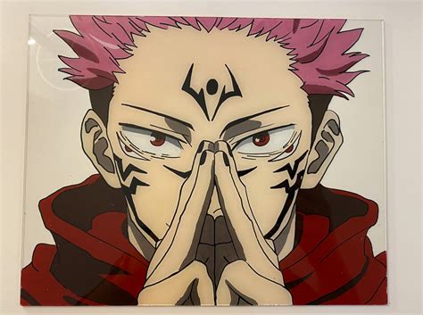 Sukuna glass painting Anime Art Acrylic Jujutsu Kaisen | Etsy