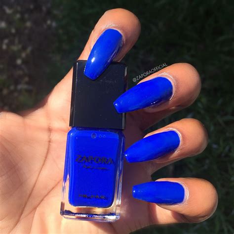 Blue Coffin Medium Length Popular Acrylic Nails - Macan Png