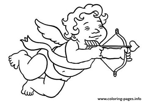 Little Cubby Boy Cupid Coloring Pages Printable