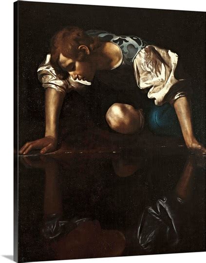 Narcissus, by Caravaggio, 1599-1600. Palazzo Barberini. Rome, Italy ...