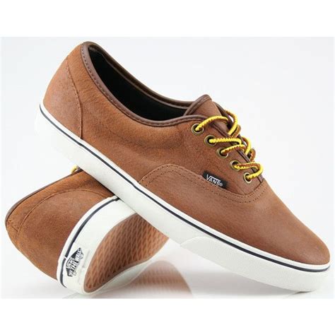 Vans LPE Hiker Brown Leather Shoes liked on Polyvore | Suede vans, Vans ...