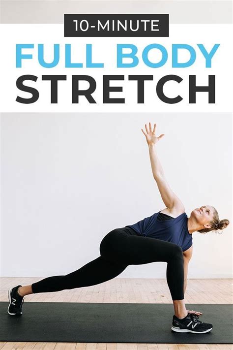 Release tension and tight muscles with this guided 10-minute full body stretch! These stretching ...