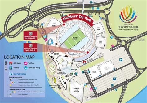 National stadium map - Stadium mrt map Singapore (Republic of Singapore)