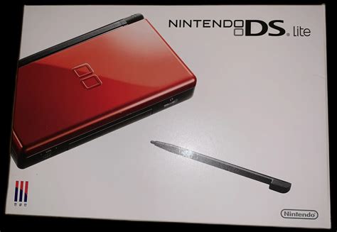 Nintendo DS Lite Black & Crimson Red + Brain Age 2 Bundle - Consolevariations