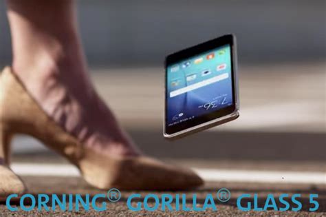 Corning Gorilla Glass 5 is unbreakable at 5-foot drop