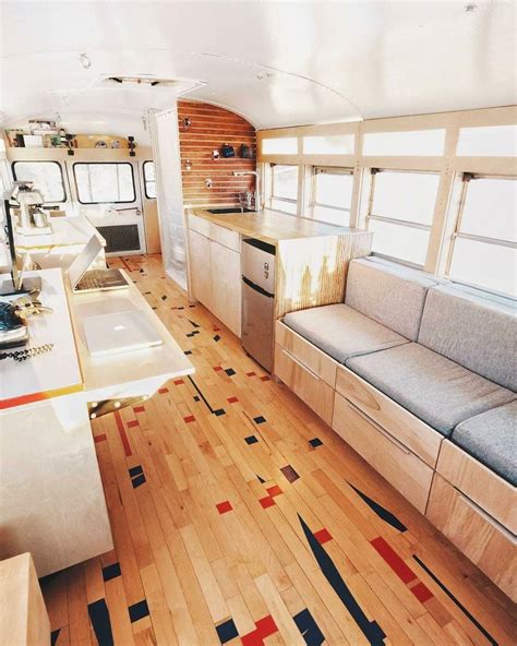 Pretty Image of BEST INSPIRATION RV/CAMPER VAN REMODEL INTERIOR WITH FLOORS WOODEN | Bus ...