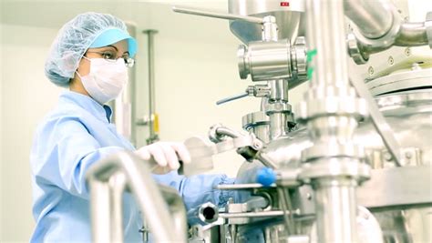 Pill Manufacturing Montage. Pharmaceutical Industry. Industrial Equipment. Pharmaceutical Worker ...