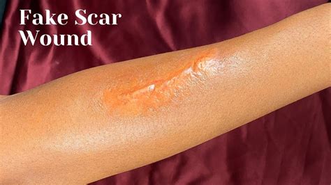 How to Create a Realistic Scar using Scar Wax| Fake Scar wound | Special effect Makeup| SFX ...