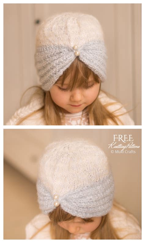 Turban Hat Free Knitting Pattern - Knitting Pattern | Beanie hat crochet pattern, Crochet hat ...