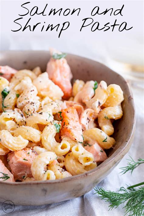 Salmon and Shrimp Pasta - Sprinkles and Sprouts