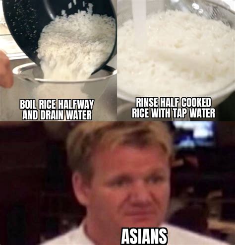 Maybe she's just finding a new way to cook rice? But why tho? : r/memes