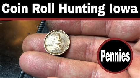 Coin Roll Hunting Pennies - Another Iowa Box - YouTube