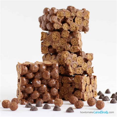 Cocoa Puffs Cereal Bar | howtomakecerealtreats.com