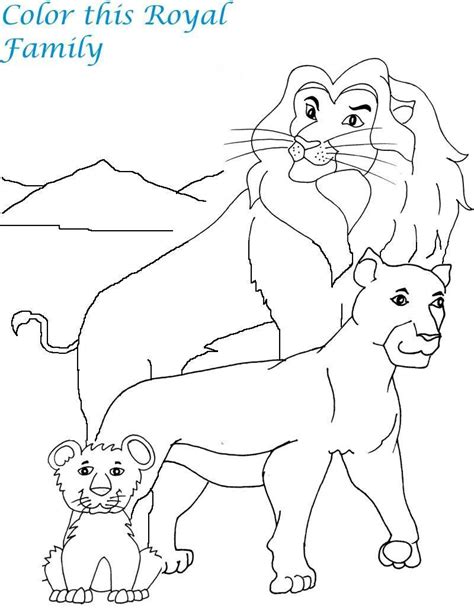 Lion Family Coloring Pages at GetColorings.com | Free printable ...