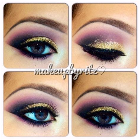 Purple & Gold Glitter | Ritz O.'s Photo | Beautylish