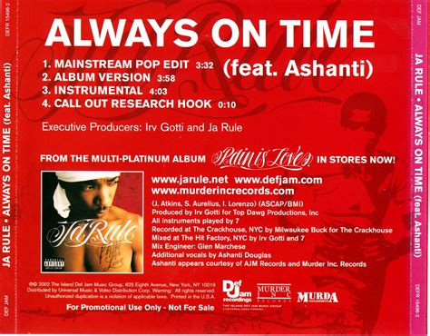 highest level of music: Ja Rule Feat. Ashanti - Always On Time-Promo ...