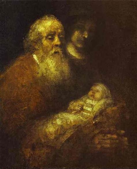 Simeon in the Temple, 1669 - Rembrandt - WikiArt.org