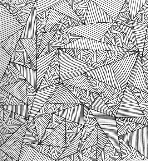 Geometric Pattern - fine line pen drawing with graphic triangle pattern | Patterns | Pinterest ...