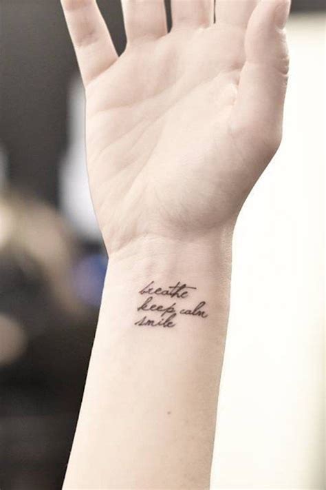 34 Tiny Inspirational Tattoos That Will Motivate You to Live BIG | Wrist tattoos for guys ...