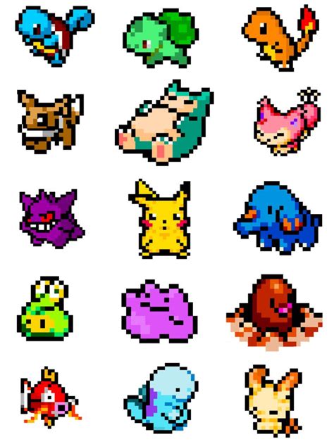 pixel pokemon - Google Search | Pixel art pokemon, Pixel art, Pokemon bead