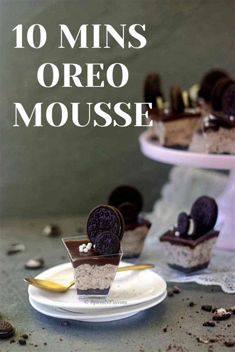 Quick Oreo Mousse recipe in 10 mins - Spices N Flavors