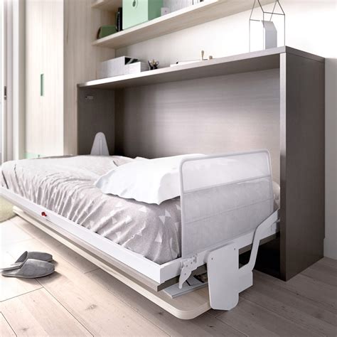 Single Horizontal Wall Bed with integrated Desk | BBT Furniture – Space Saving Furniture