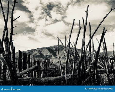 Apocalyptic landscape stock photo. Image of clouds, mountain - 124496708