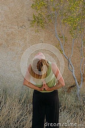 Yoga Reverse Prayer Pose Stock Image - Image: 777031