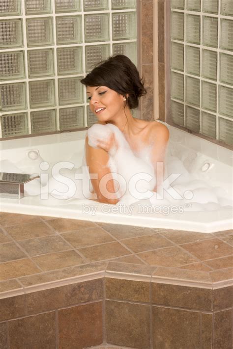 Attractive Young Gorges Woman Taking Bubble Bath Stock Photo | Royalty-Free | FreeImages